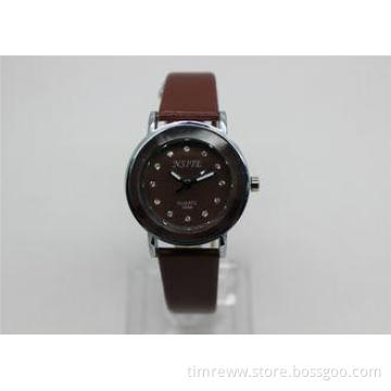 Fashion  coffee leather strap Ladies Wrist Watches / female